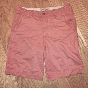 Hollister pink button fly shorts